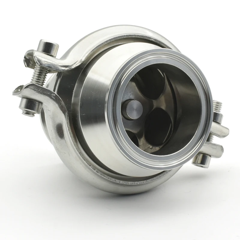 Sanitary Grade 304 Stainless Steel Tri Clamp Vertical Check Valve 1.5