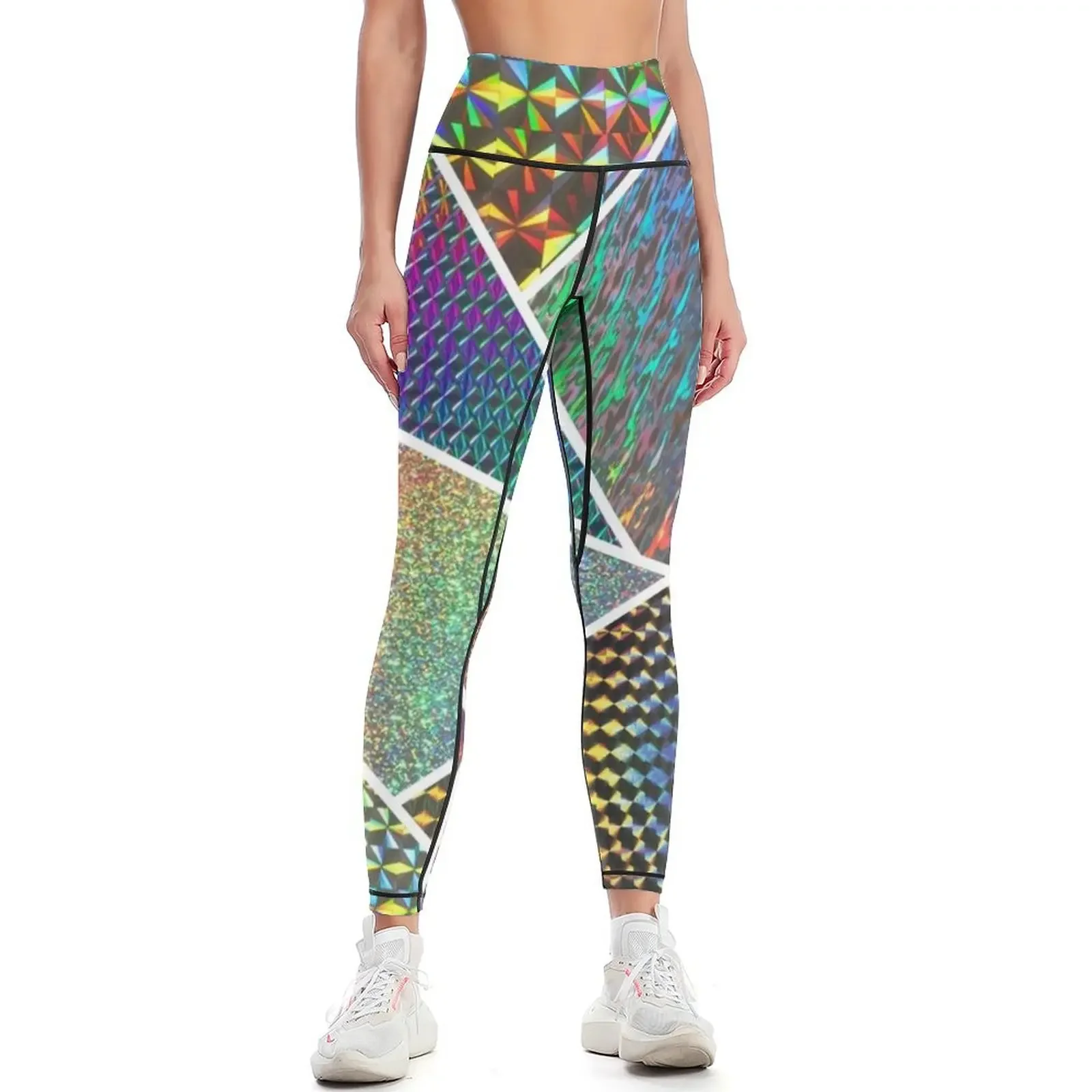 

Holographic Leggings Sweatpants gym top gym pants push up tights for Womens Leggings