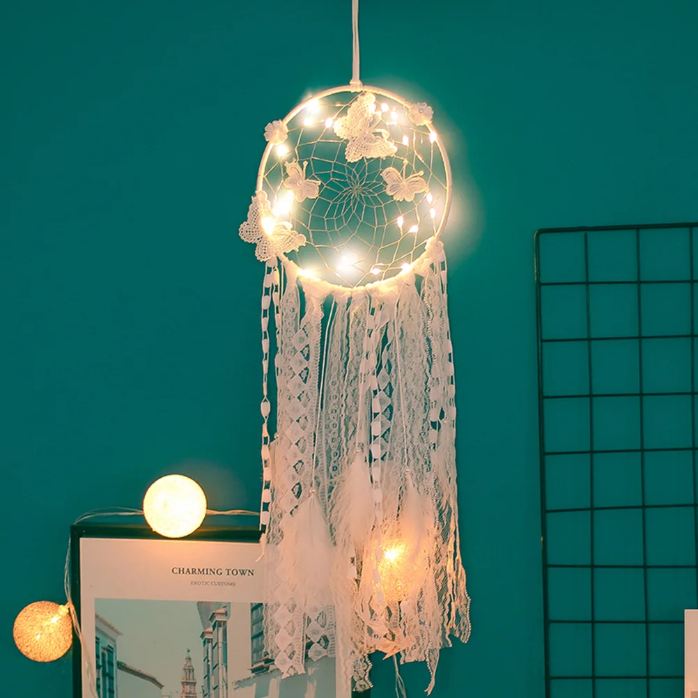 

Dreamcatcher Hanging Ornament White Exquisite Creative Photo Props Bedroom Living Room Car Decorative Catcher Decor