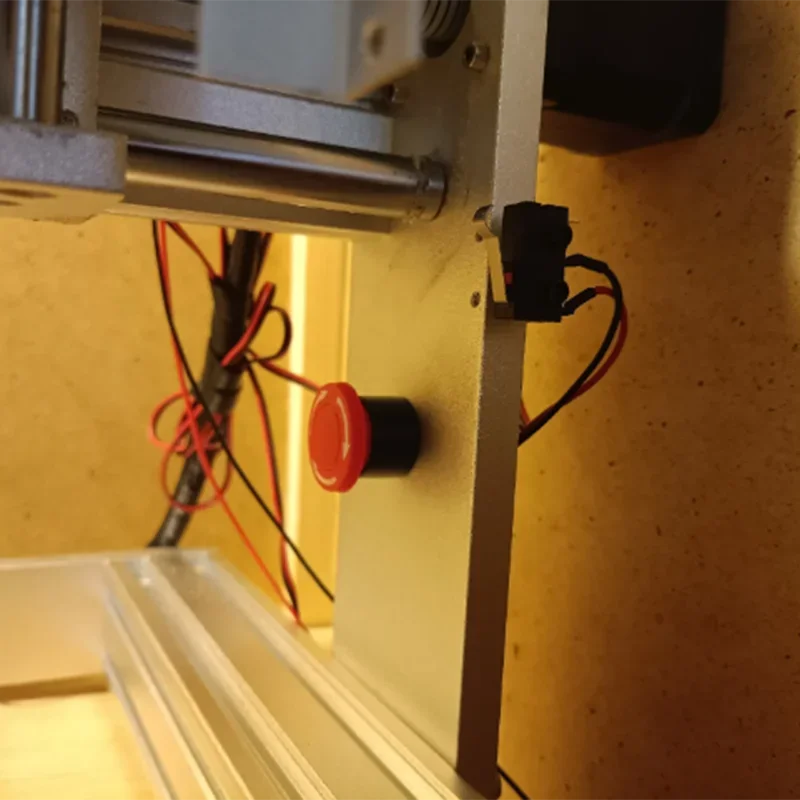 3018 Max Engraving Machine Accessories 2pin Micro Limit switch + Emergency Stop Switch For CNC Wood Router Engraver Machine