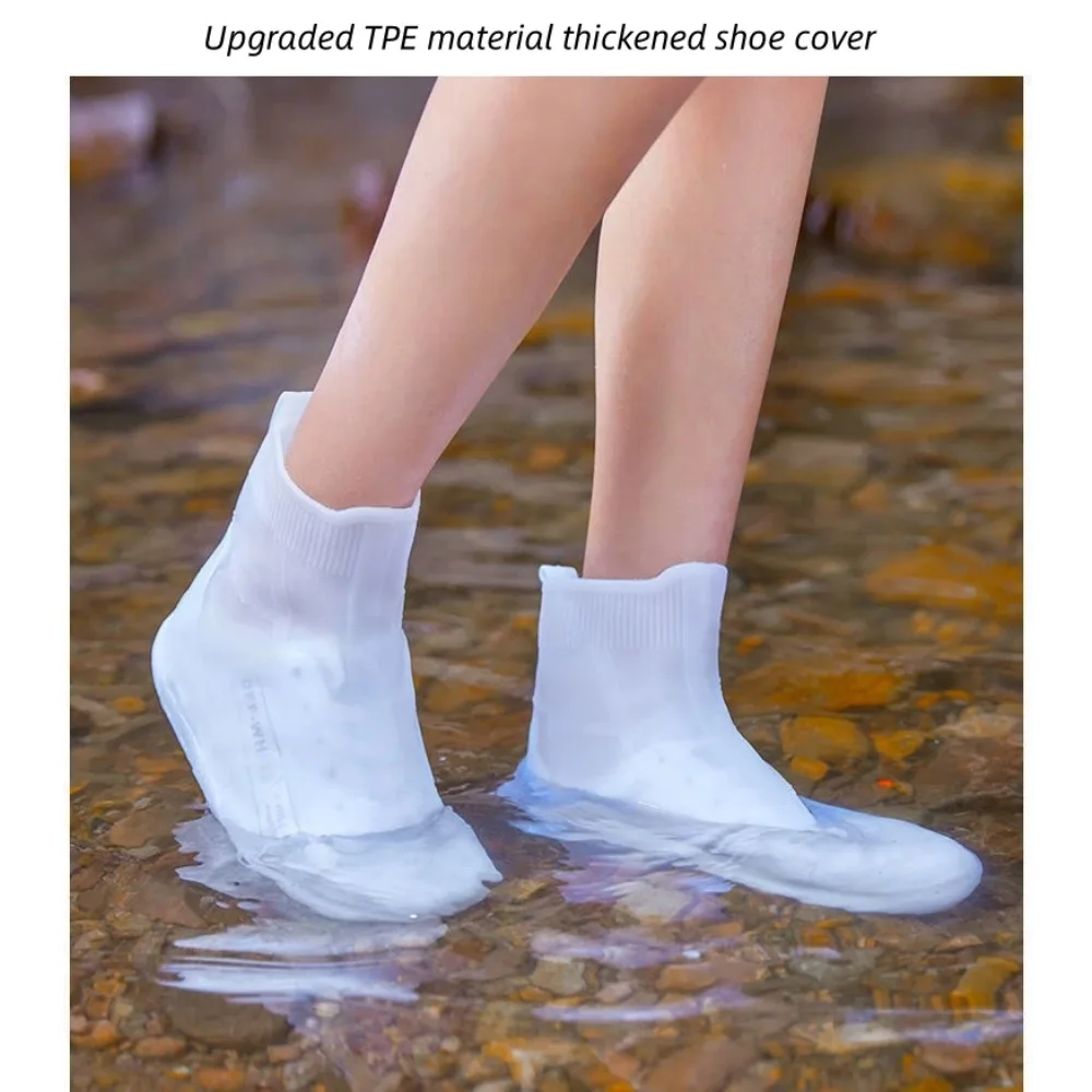 Waterproof Shoe Covers Silicone Anti-Slip Rain Boots Unisex Sneakers Protector For Outdoor Rainy Day Protectors Shoes Cover