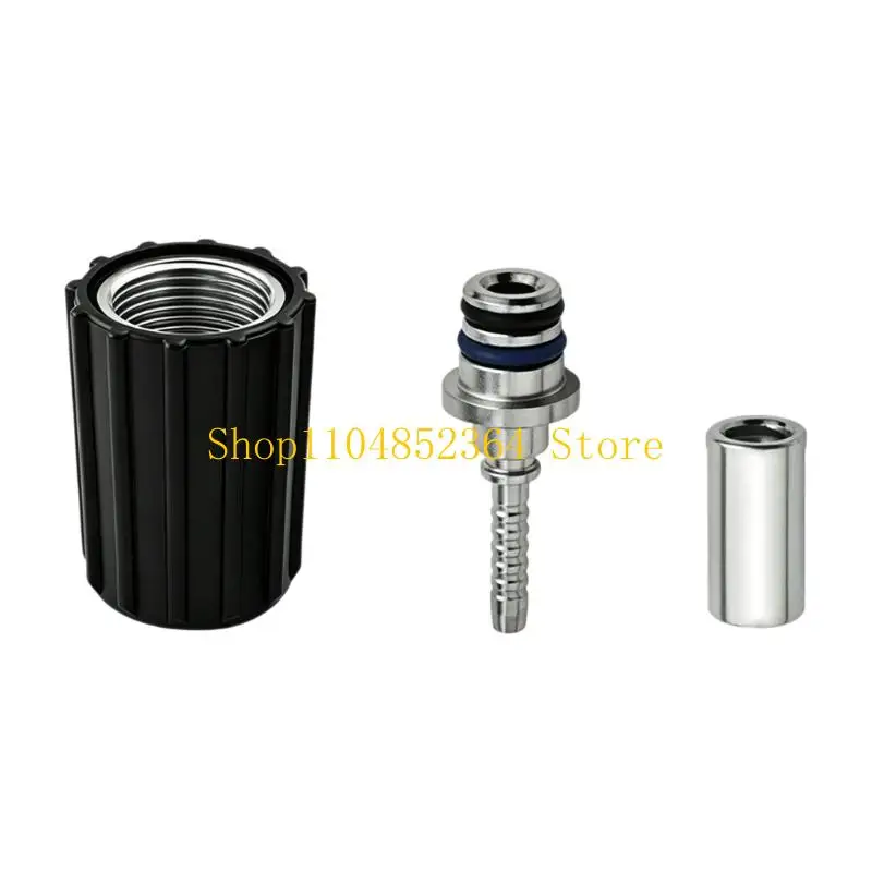 652F Pressure Washer Connector for Hose Outlet Connector M22 x 1.5 Female Thread 3 Piece Metal Fitting Set for Repair