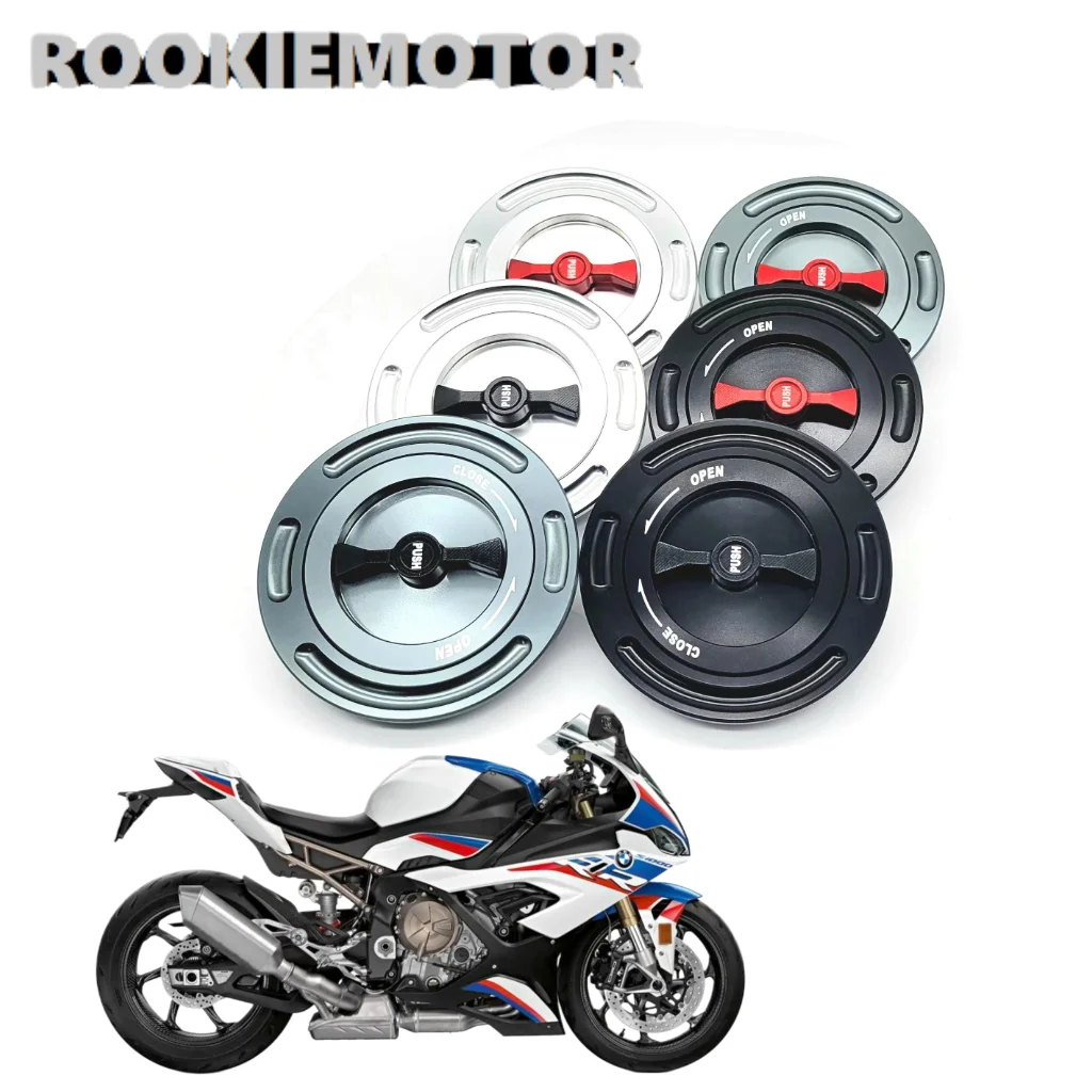 For BMW S1000RR S1000R S1000XR HP4 HP2 Motorcycle CNC Fuel Tank Quick-release Cover Gas Oil Tank Cap