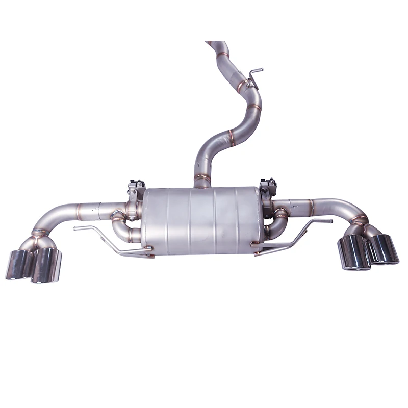 

[Exhaust system muffler] For 07-14 Audi TT modified catback with double drum and double valve 304 stainless steel