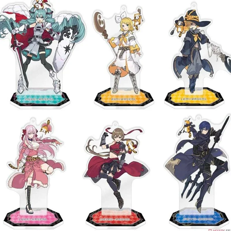 15CM Anime Hatsune Miku KAITO meiko Luka Rinto soldier Figure Acrylic standing plate model toys ornaments gifts