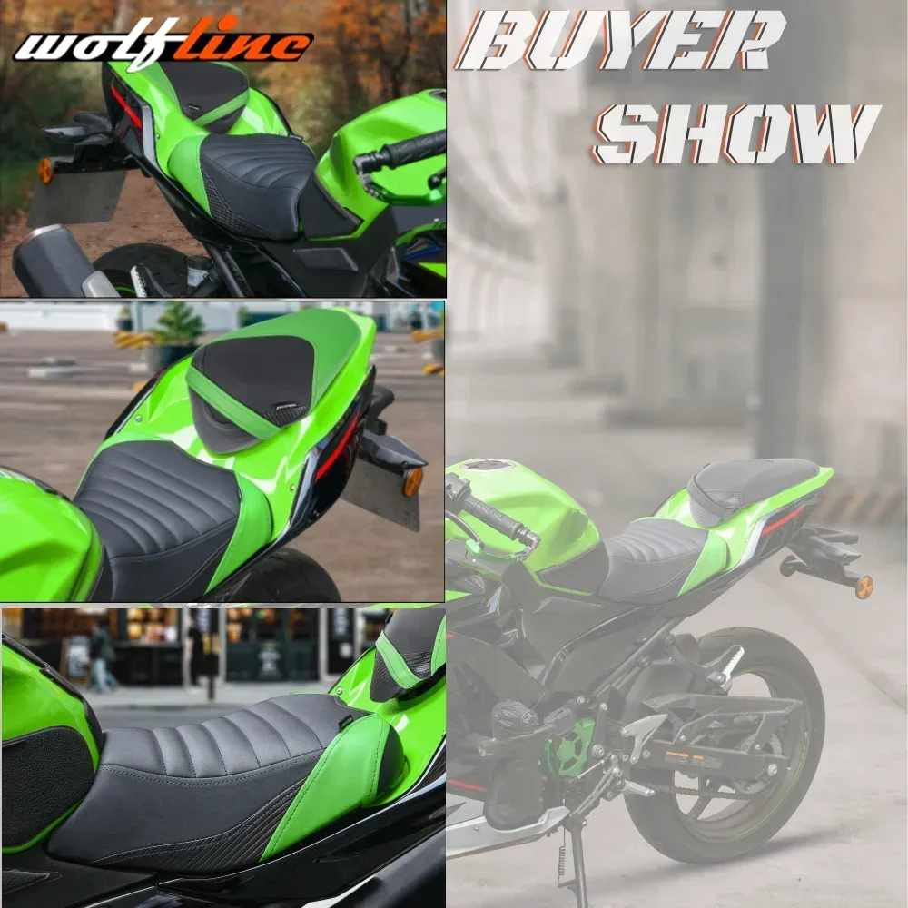 Vlčí linky motocykl ovladač jezdecké sedlo zadní pillion blok pro kawasaki ninja400 Z400 2018-2024 2019 2020 2021 2022 2023