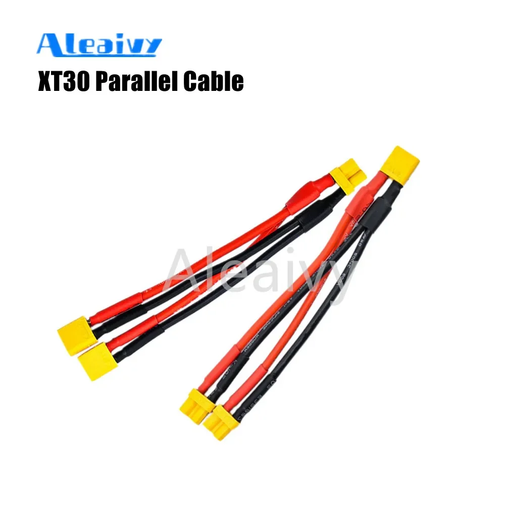 Aleaivy XT30 Parallel Cable XT-30 Male/Female Lead 16Awg Y Cable for Battery Charger 1pc