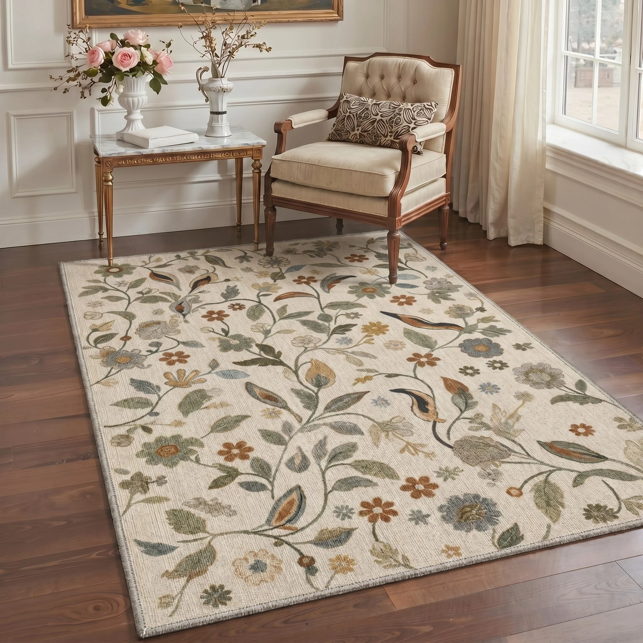 Stylish Multicolor Splatter Design Washable Rug Durable Rectangular Mat For High Traffic Hallway Entryway