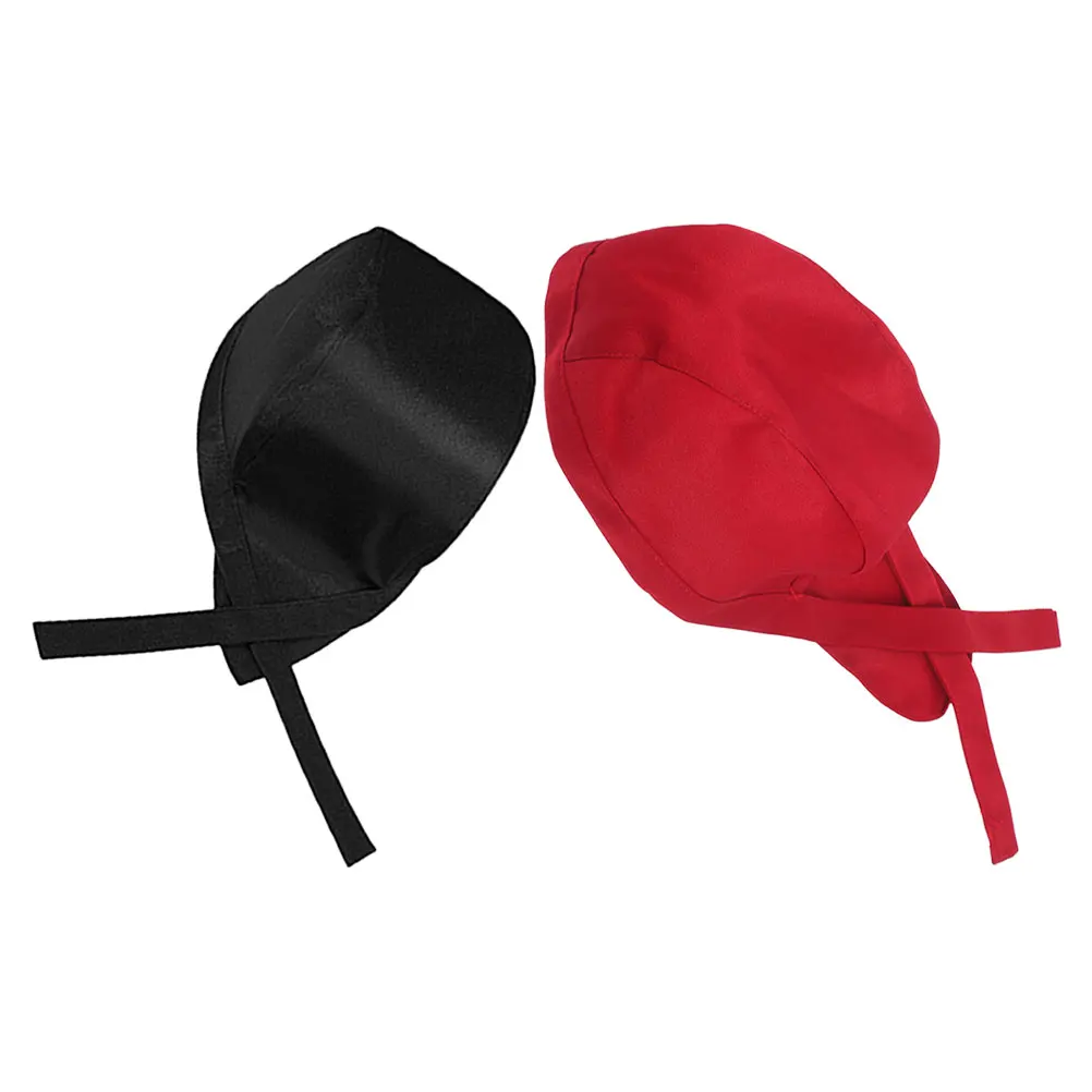 

Chef Hat Turban Hats for Men Women Kitchen Serving Cotton Cook Working Uniform Adjustable Size Comfortable Wear Fits Most People