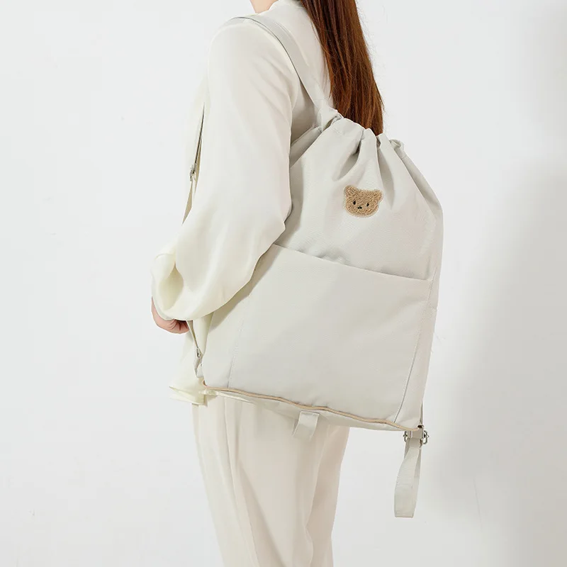 

Рюкзак для детских подгузников на шнурке, многофункциональная сумка для хранения подгузников большой емкости