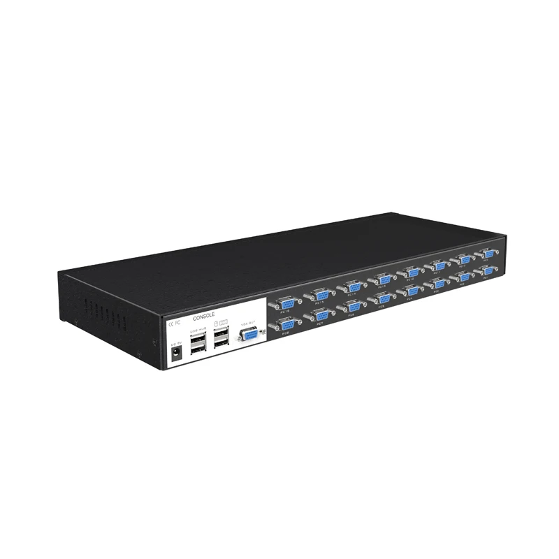 

Видео 16-портовый KVM-переключатель USB 2.0 VGA + кабели, MT-VIKI Rackmount VGA USB KVM-переключатель 16 в 1 выход