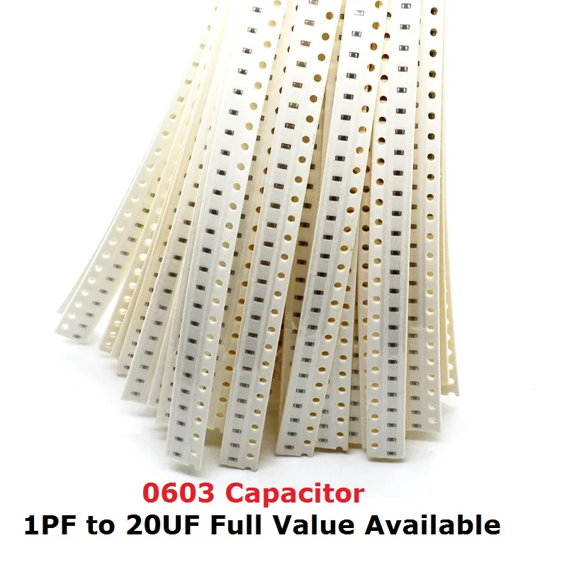 200PCS 0603 Capacitor 0.01UF 0.022UF 0.047UF 4.7NF 10NF 22NF 47NF 4700P/PF 103 223 472 473 M/K/Z 50V X7R SMD Chip Capacitance