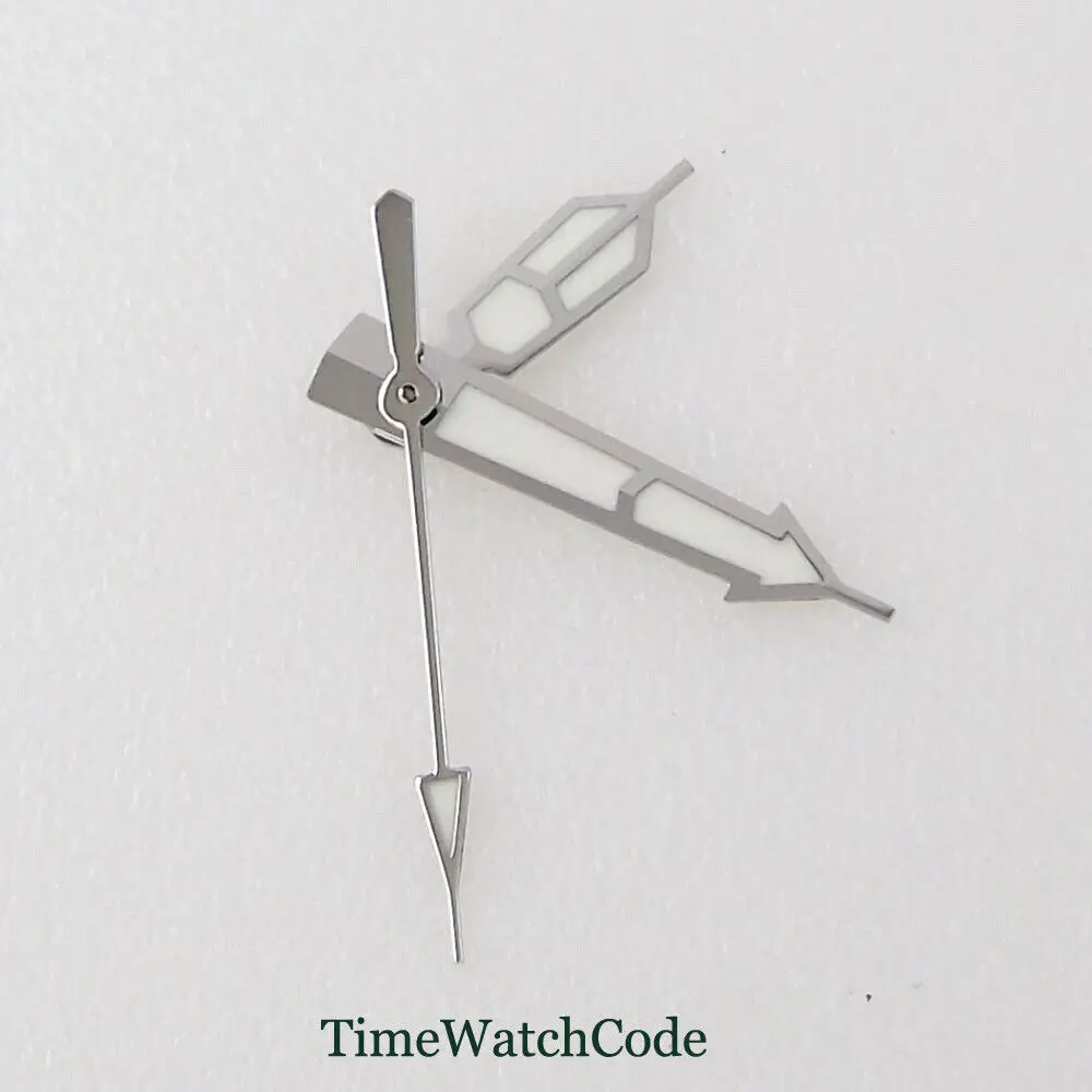 สีขาวนาฬิกามืออะไหล่สําหรับ NH35 NH36 7s35 4r35 7009 การเคลื่อนไหวส่องสว่าง