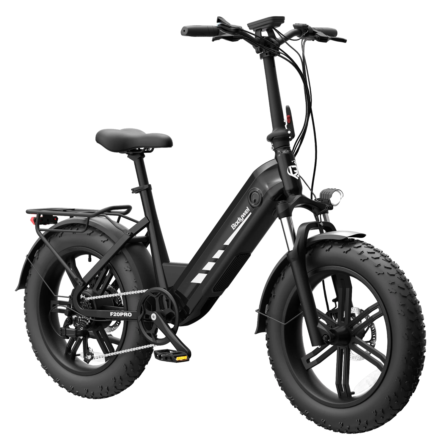 Bodywel F20 Pro Erwachsenen-Elektrofahrrad E-Bike 48V18AH Akku 20 Zoll Reifen Schneemobil E-Bike – Detail 14