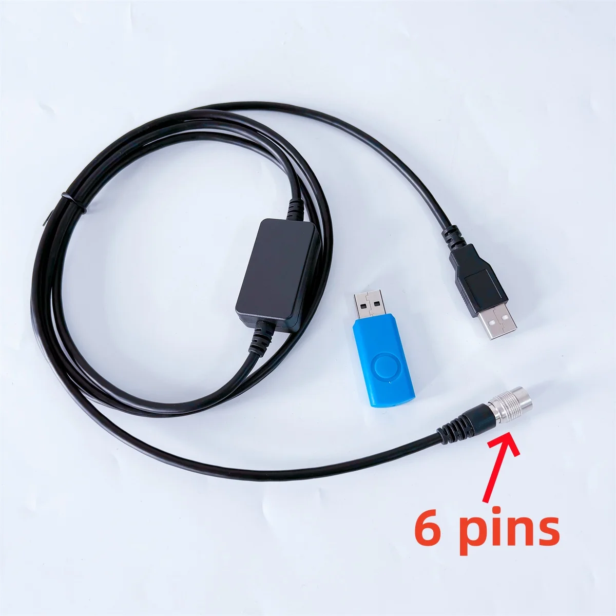 Download Data USB Cable for Nikon Total Stations 6 PIN NIKON CABLE NPL 352 / DTM 522 / DTM 322 / DTM552 win7 Win8 win10 win11