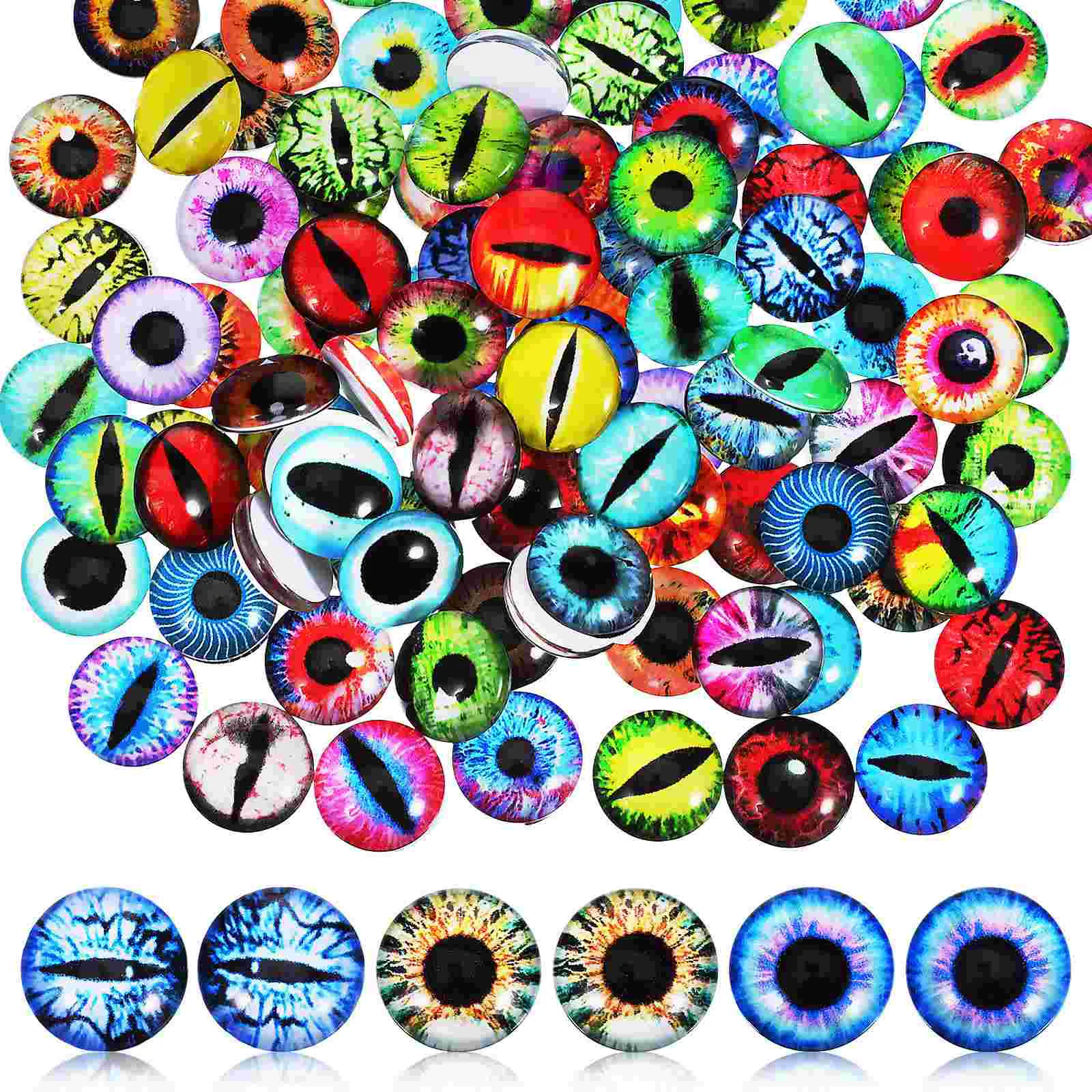 

100 Pcs Simulated Animal Eyes Stuffed Dolls Baby Fake Making Kit Glass Craft For Crochet Animals
