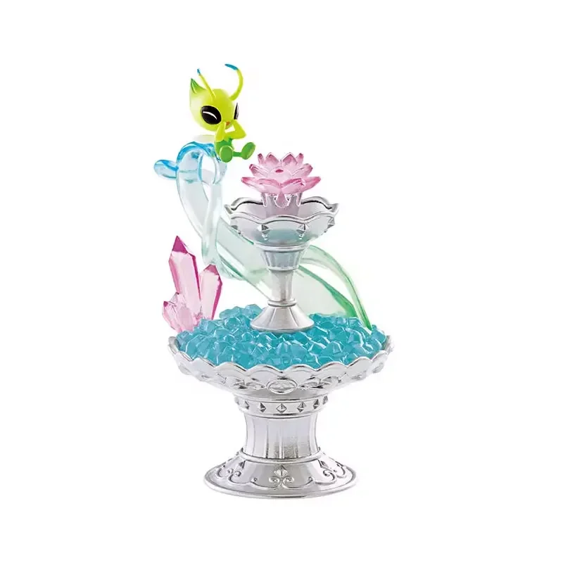 Original Pokemon Botella En Miniatura Celebi Milotic Absol Misdreavus Flareon Pikachu Anime Action Figure Model Toys