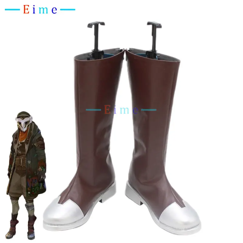 

Arcane Ekko Cosplay Shoes PU Leather Shoes Halloween Carnival Boots Cosplay Prop Custom Made