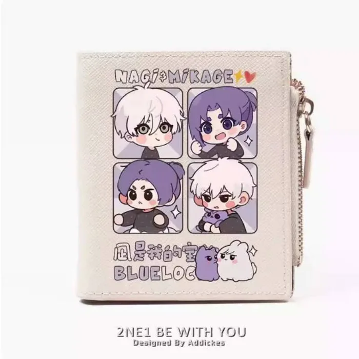 

Аниме BLUE LOCK Mikage Reo Nagi Seishiro Модный кошелек из искусственной кожи Кошелек для карт Монета на молнии Сумка для денег Косплей Подарок B1728 хит