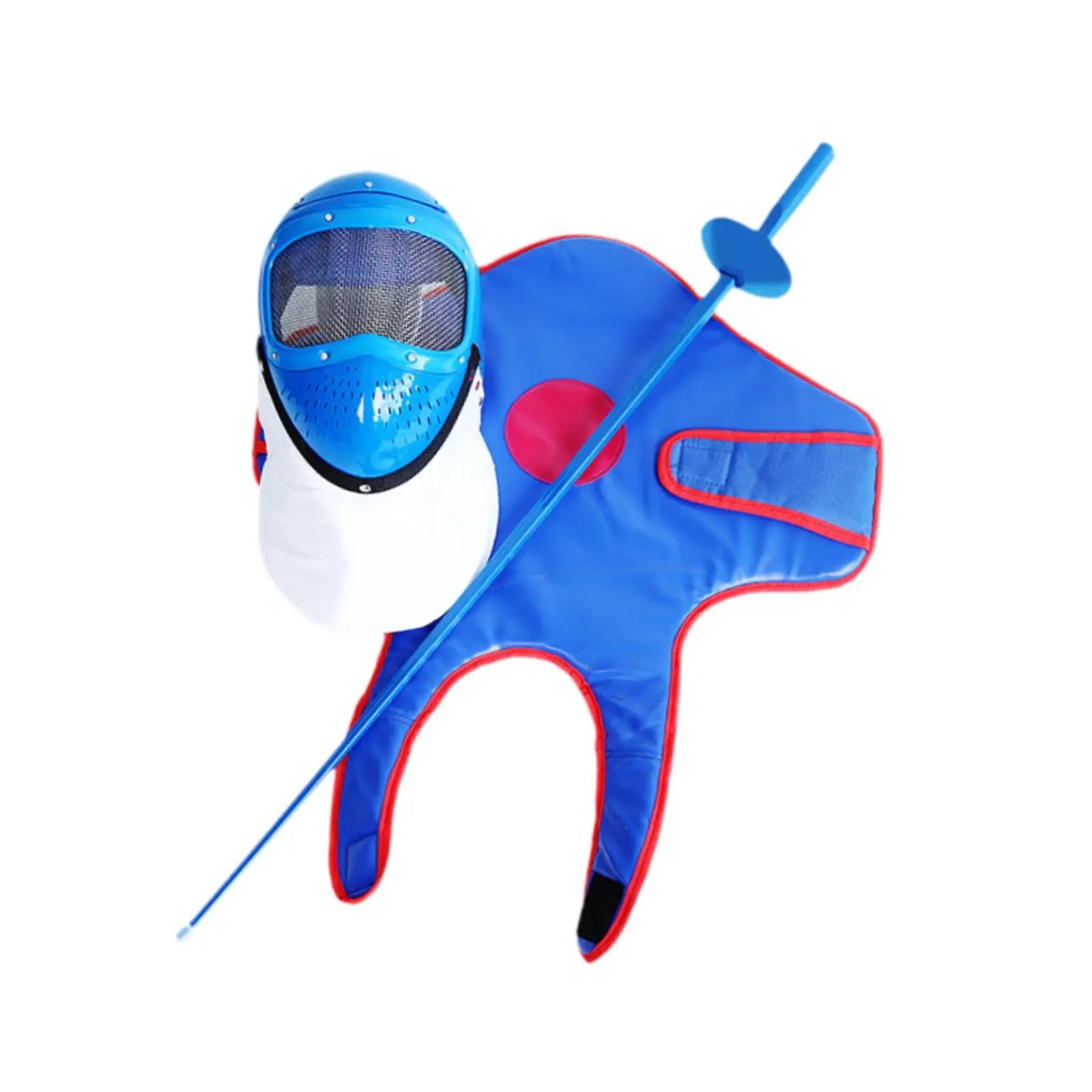 Fencing Sports Mask Breathable Practical Equipment Face Protection Portable Practice Sword Set for Child Beginner Children Kids