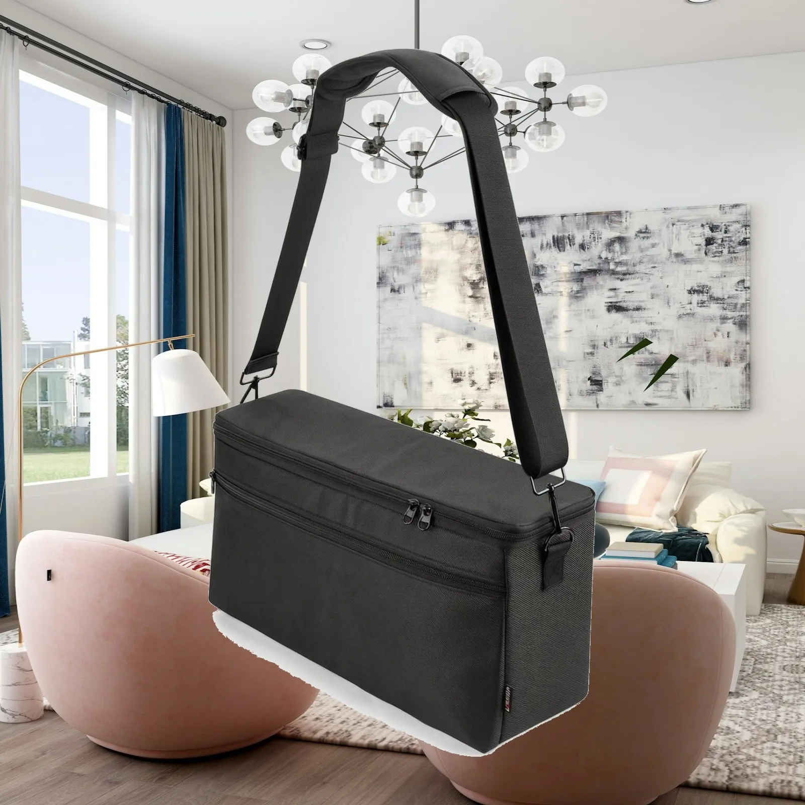 Travel Friendly Speaker Boxes Case with 3 Layer Protection and Customizable Strap Length for Events