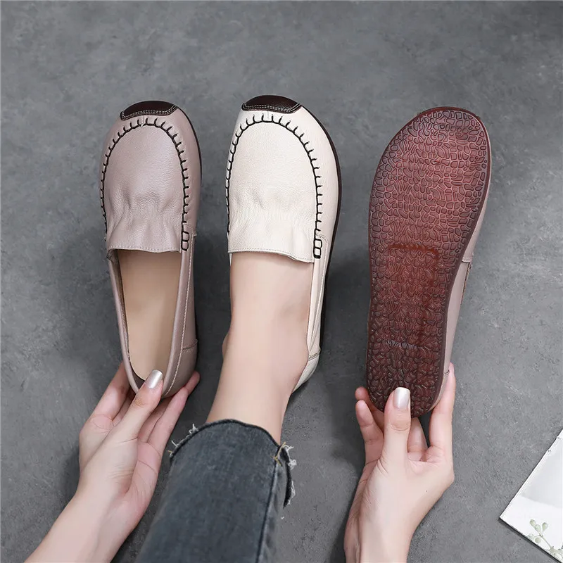 BKQU Brand 2024 Spring/Summer Comfortable Muller Shoes Round Head Loafers New Store Promotion for Women Vulcanized Shoes