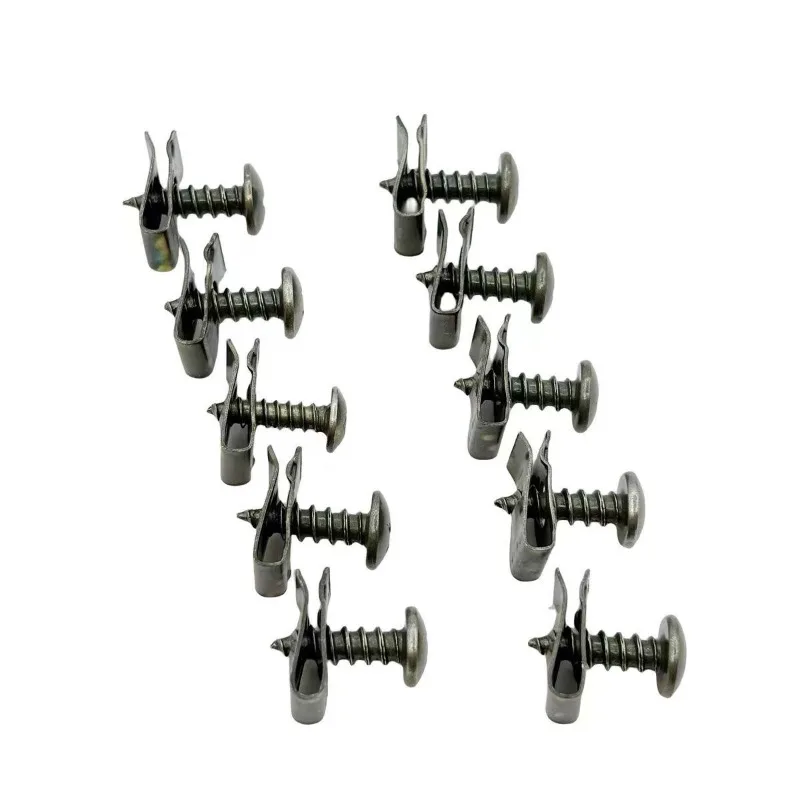 20 Sets M4 M5 Self-tapping Screws U-Type Clips for Motorcycle Car Scooter ATV Moped Ebike Plastic Cover