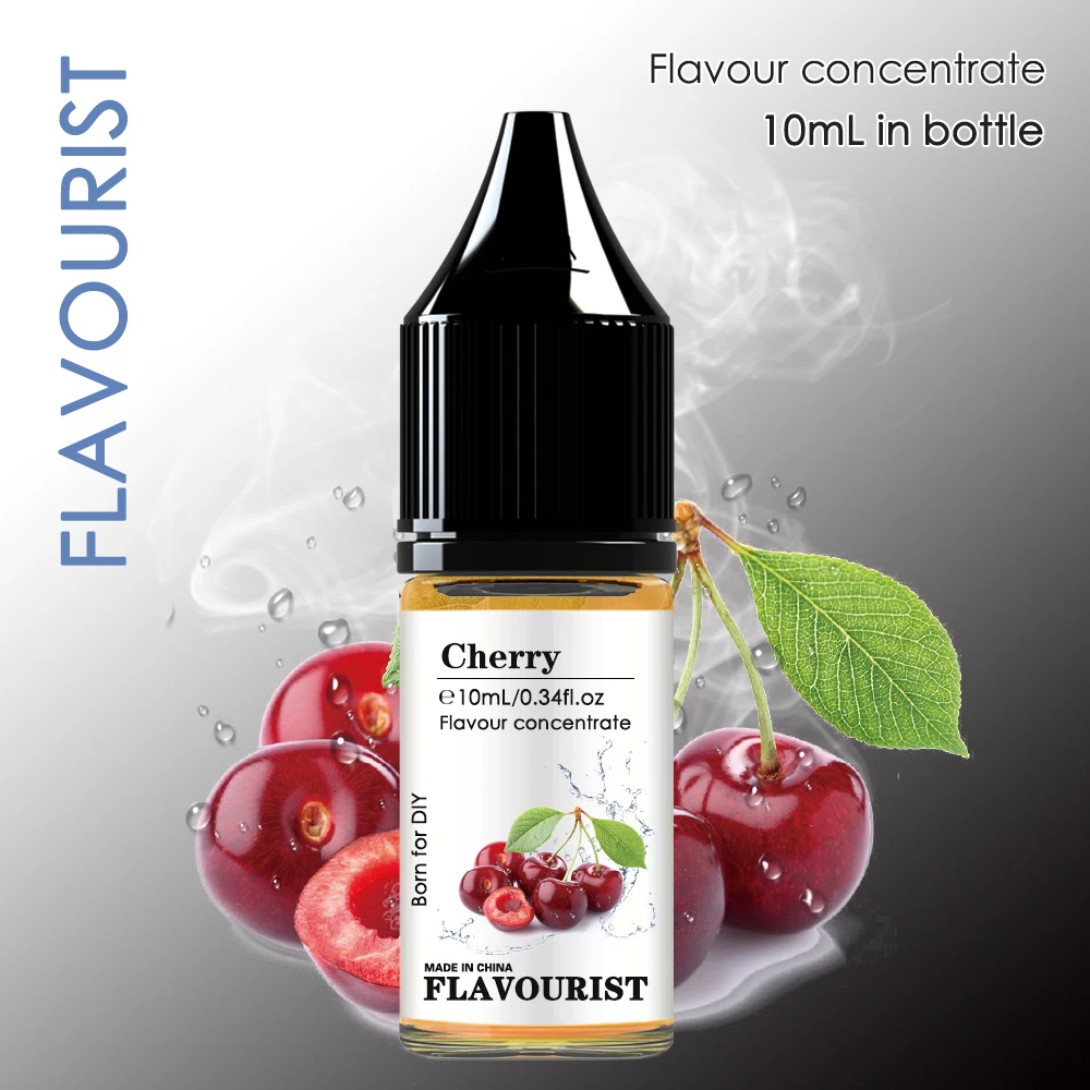FLAVOURIST Aromatyczny aromat wiśniowy aromatyzujący środek aromatyzujący rozpuszczalność w wodzie koncentrat owocowy przyprawiony do DIY ręcznie