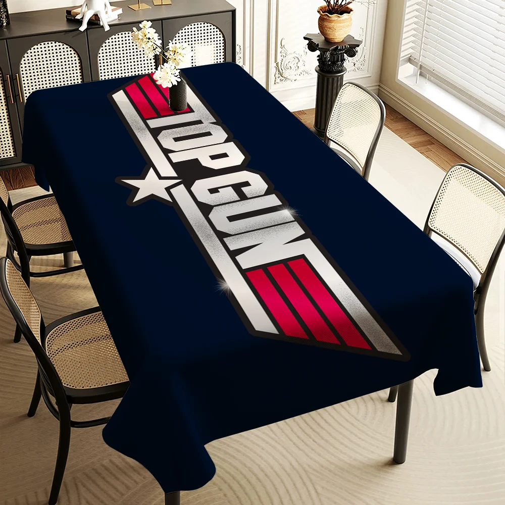 

Film Top Gun Themed Polyester Tablecloths Cute Designs for Home Kitchens Dining Rooms Patios Tablecloth Decoration