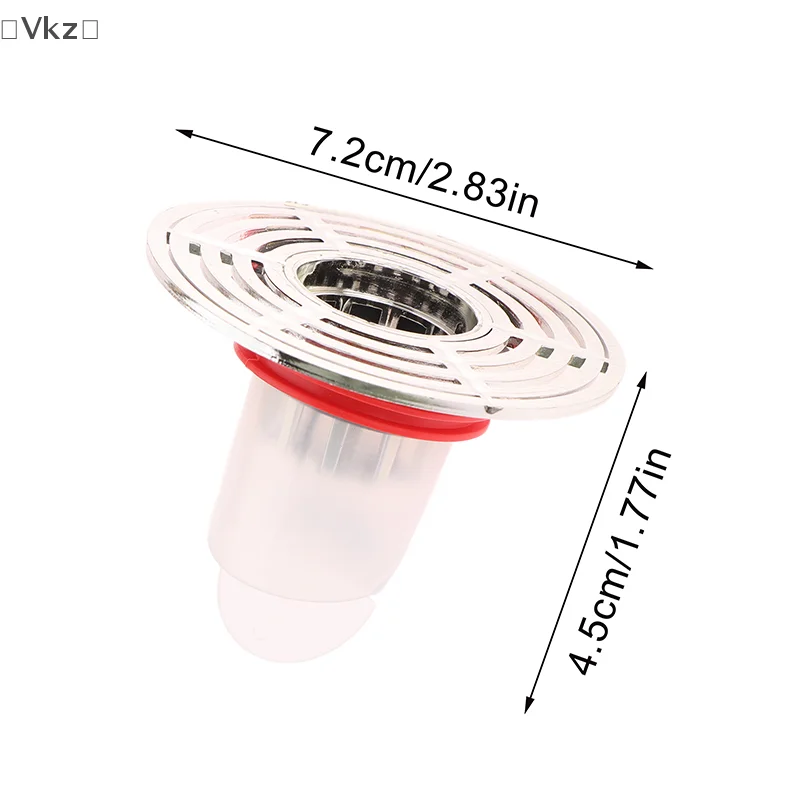 [VK18] Núcleo de drenaje de suelo a prueba de olores y insectos con cierre automático, cubierta de drenaje de ducha extraíble, filtro de pelo, tapón colador de alcantarillado