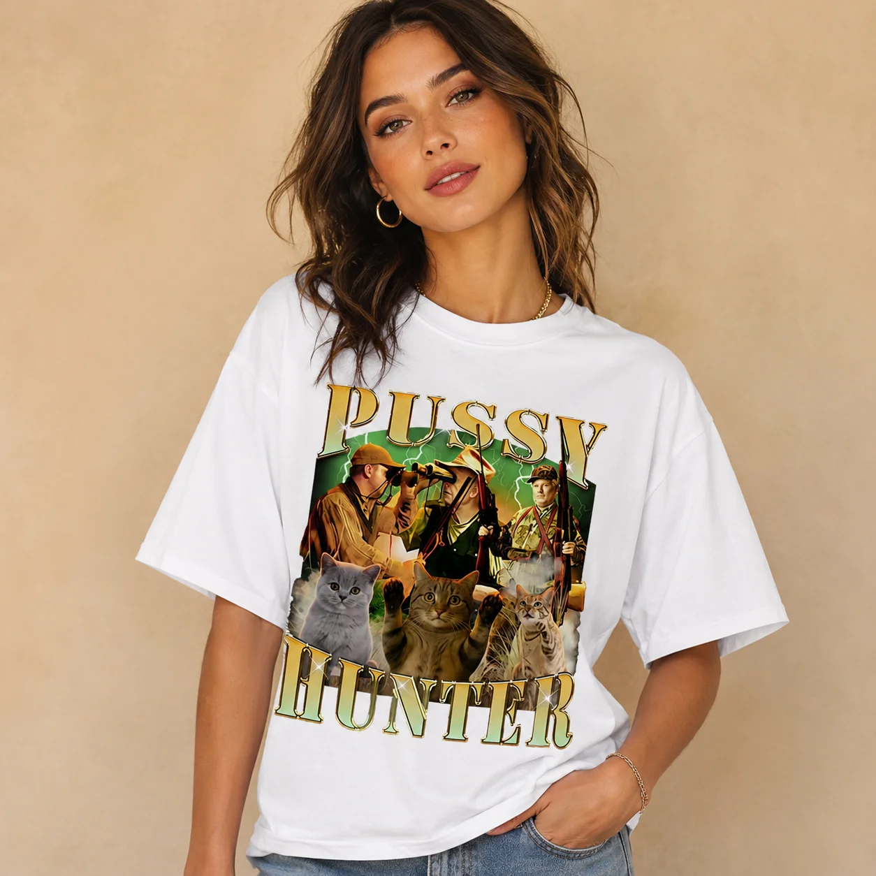 Fun Cat Pattern Short Sleeved - огляд і ціна Fashion Street Cat