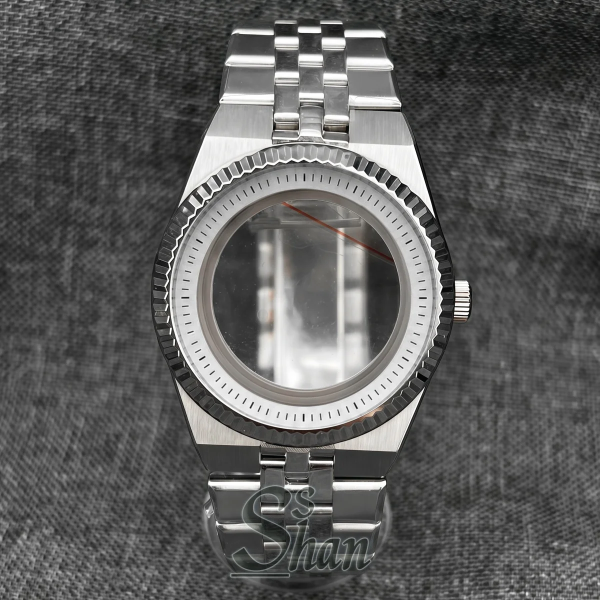 36mm-40mm-grooved-bezel-watch-case-kit-316l-stainless-steel-bracelet-sapphire-crystal-fits-eta2824-pt5000-nh35a-nh36-movement