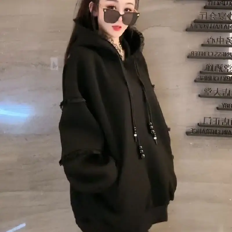 مقنعين لطيف هوديس Y2K امرأة الربط شخصية مقنعين مايكرو الحد الأدنى منقوشة السيدات زوجين سليم موهير الرسومات متعددة