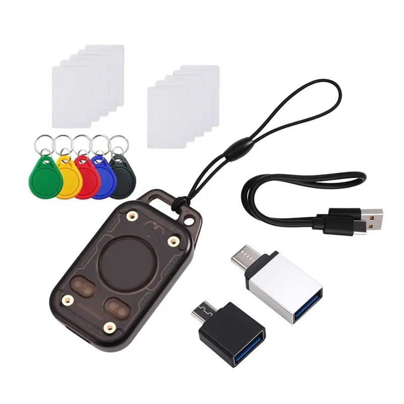 

Gift For Her Chameleon V3.0 125K 13.56M RFID Smart Chip Reader +5X UID Keychain+5X UID Card+5X CUID Card ID IC Tag Copyer Re