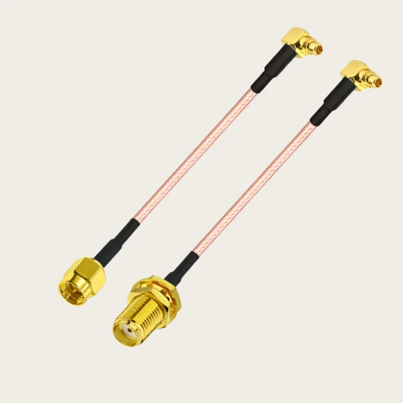 RG178 Cable SMA Male Female to MMCX Male Right Angle Connector RG-178 Pigtail Jumper Cables