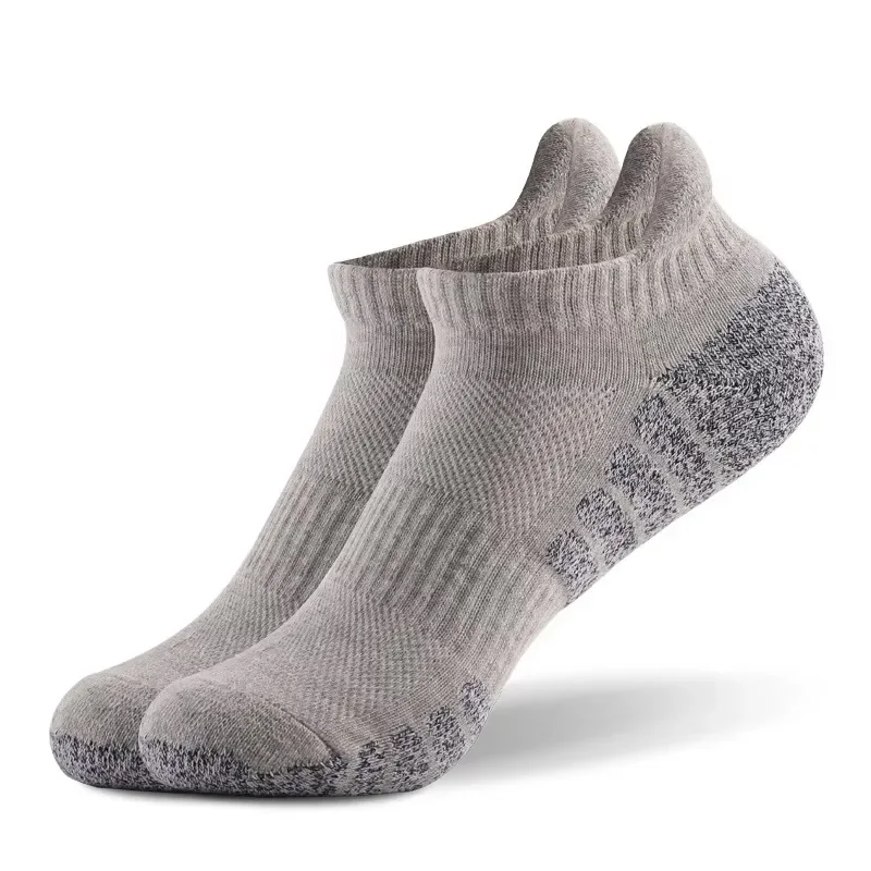 6Pairs Low Cut Thickened Towel Bottom Running Socks Non-Slip Breathable Mesh Boat Sports Socks for Men And Women