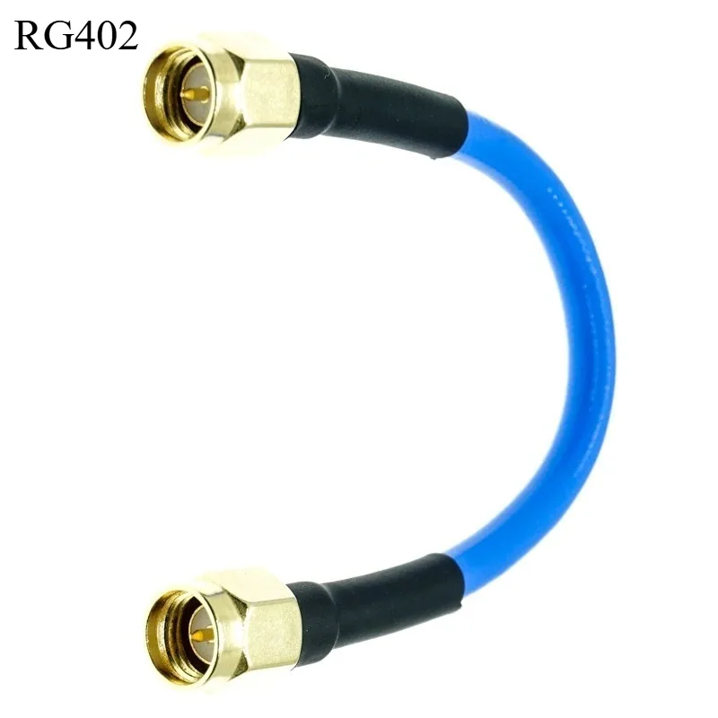 SMA to SMA Cable SMA Male to Male RG402 Semi-Flexible Coax Pigtail 0.141