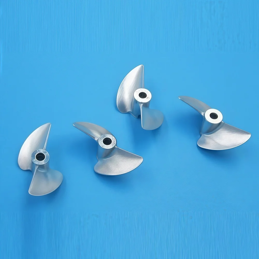 

RC boat metal 2-blade propeller 3mm 3.17mm diameter 30mm 32mm outer diameter pitch 1.4" all aluminum alloy CNC machining