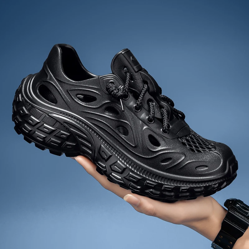 

2025 новые летние модные сандалии для любителей EVA Baotou, мужские сандалии, уличная обувь с толстой подошвой, роскошная пляжная мужская садовая обувь