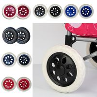 2Pcs Shopping Cart Wheels Trolley Caster Replacement 6.5 Inch Dia Rubber Foaming