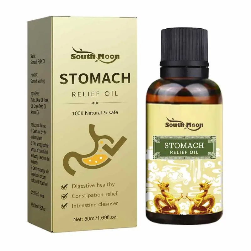 Tummy Massage Oil Gastric Soothing Oil Abdominal Massage Oil Relieves Gastrointestinal Discomfort And Tightens Fibrous Oil 50ml