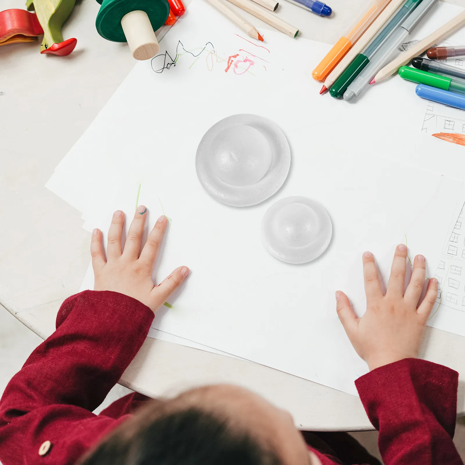 

9Pcs Solar System Foam Ball Kit Mixed Size Polystyrene Spheres DIY Kids Science School Projects Planet Craft Set