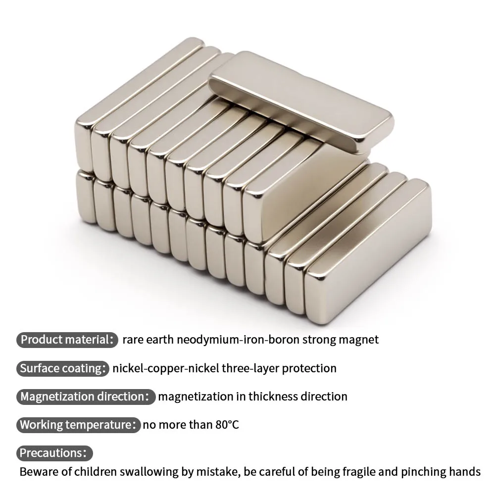 30x10x4mm Super Strong Neodymium Magnet N35 NdfeB Permanent Magnetic Imanes Block Powerful Magnets Refrigerator image 3