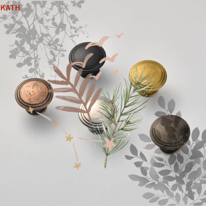 Single Hole Handle Bronze Black Cabinet: Shoe Cabinet Mushroom Door Handle Simple Drawer Round Furniture