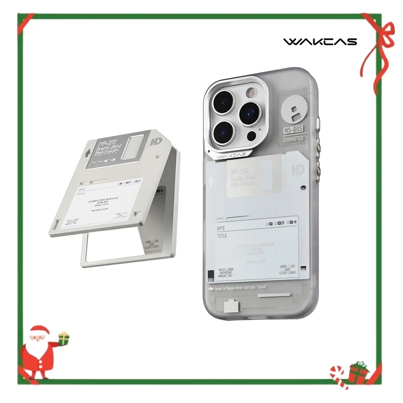 

Чехол для телефона WAKCA, дизайн в виде гибкой дисковой карты, матовый, с защитой от падений, подходит для iPhone 17/Pro/Pro Max/16Pro.