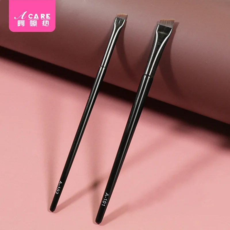 DX01/Eyeliner BrushB1PQ0-Spazzola per lama a testa piatta facile da usare Pennello per sopracciglia ad angolo sottile e sottile Contorno Eyeliner Trucco femminile