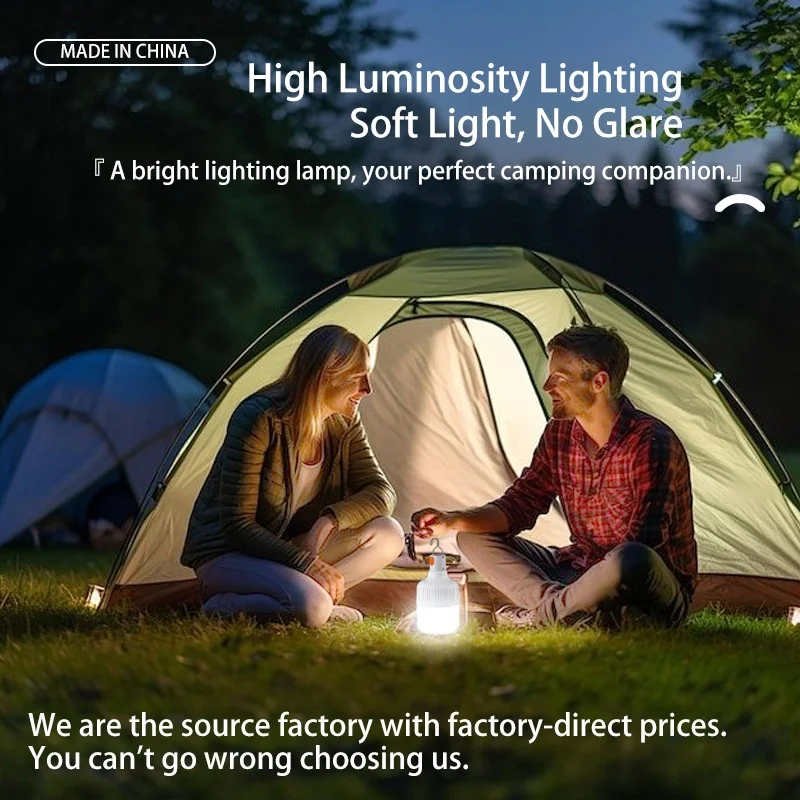 2PCS USB Rechargeable LED Camping Light Bulbs with Hook Portable Emergency Hanging Lamp for Fishing Hiking Tent Outdoor Lighting gallery 4