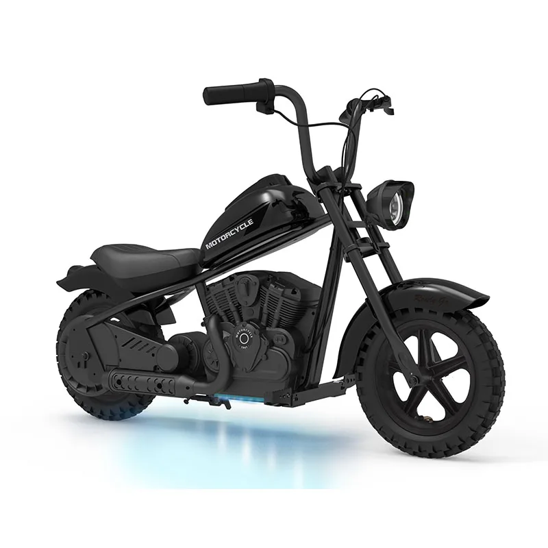 Electric Motorcycle for Kids, 24V 250W Kids Electric Dirt Bike Two Speed Max Up to 14MPH & 60 Minutes Continuous with Led Lights