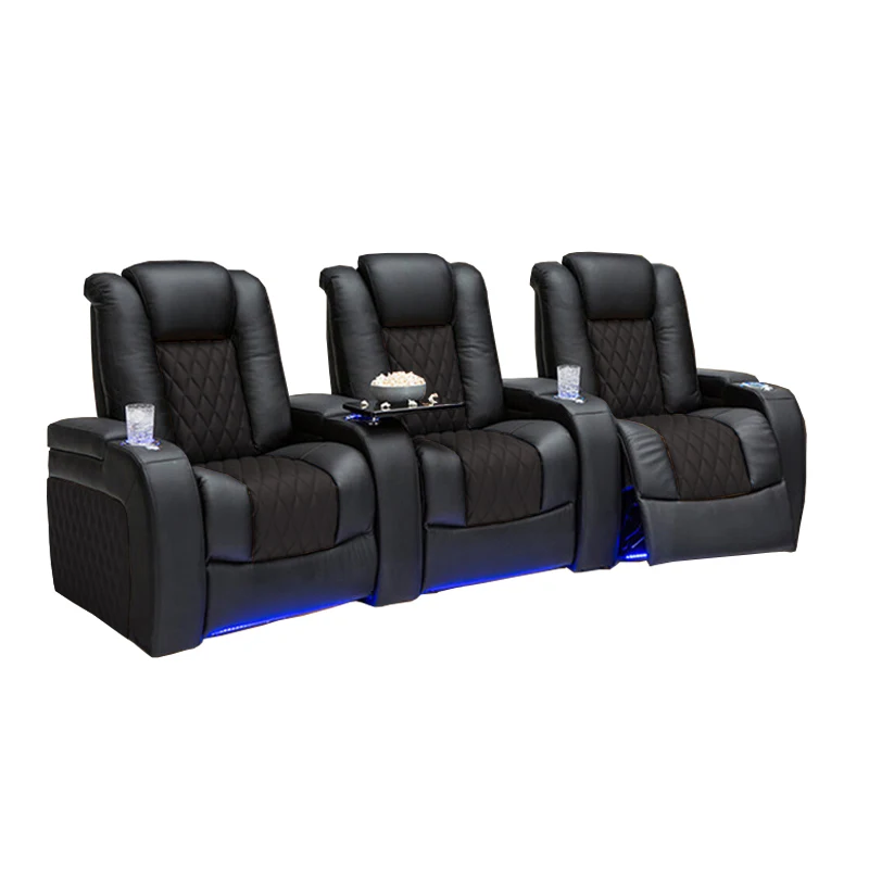 

Электрический зал для кино и телевидения Видеокомната Первоклассное пространство Многофункциональная умная вилла Мебель для дома Диван