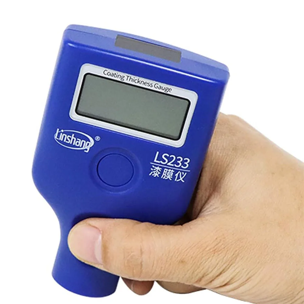 LS233 Automotive Car Paint Thickness Meter with Dual Screen Fe/NFe Coating Thickness Gauge 0.0-2000um